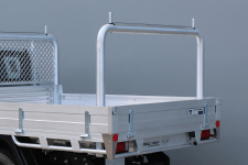 ROUND 90° ALLOY REMOVABLE REAR RACK TO SUIT OUR TRADESMAN OR ULTRA TRAYS