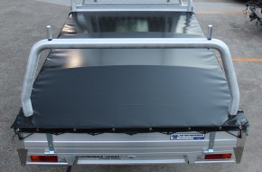 Tonneau Cover Trimmed around Rear Rack